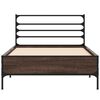 vidaXL Bed Frame without Mattress Brown Oak 90x190 cm Single