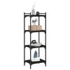 vidaXL Bookcase 4-Tier Black 40x30x120 cm Engineered Wood