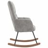 vidaXL Rocking Chair Light Grey Velvet