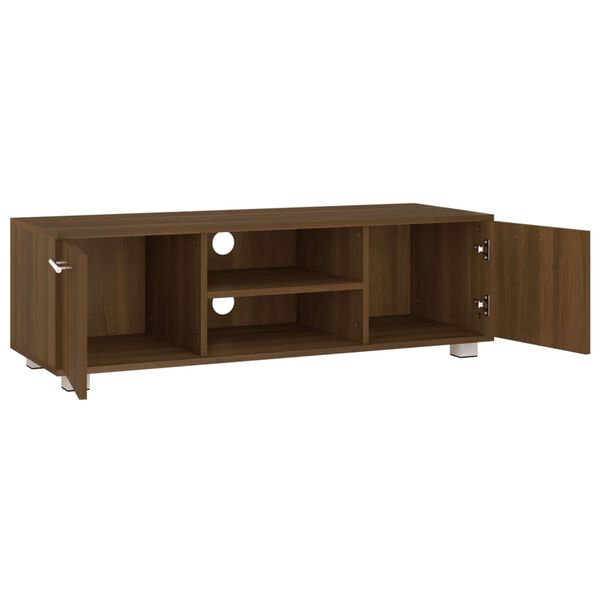 vidaXL TV Cabinet Brown Oak 110x40x35 cm Engineered Wood