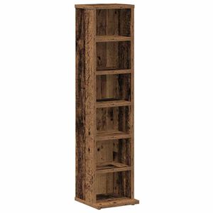 vidaXL CD Cabinet Old Wood 21x20x88 cm Engineered Wood