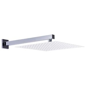 vidaXL Shower Support Arm Square Stainless Steel 201 Silver 30 cm