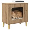 vidaXL Cat House Artisian Oak 51 x 30 x 52 cm Engineered Wood