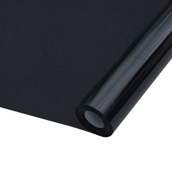 vidaXL Window Films 5 pcs Static Frosted Black PVC