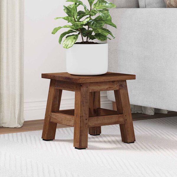 vidaXL Stool Natural 26 x 26 x 26 cm Mahogany Wood