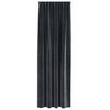 vidaXL Blackout Curtains 2 pcs Dark Grey 140 x 225 cm Velvet
