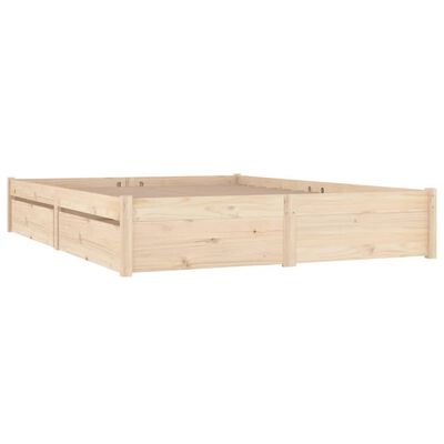 vidaXL Bed Frame with Drawers 200x200 cm
