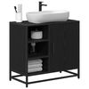 vidaXL Bathroom Cabinet Black Oak 65 x 33 x 60 cm Engineered Wood