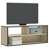 vidaXL TV Cabinet Sonoma Oak 100x31x39.5 cm Engineered Wood and Metal