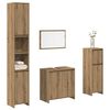 vidaXL 4 Piece Bathroom Furniture Set Artisan Oak Engineered Wood