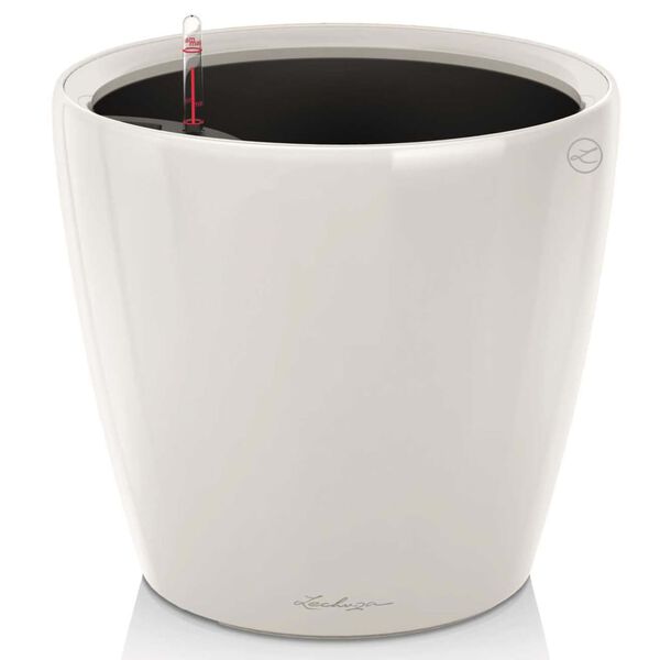 LECHUZA Planter CLASSICO LS 35 ALL-IN-ONE High-Gloss White 16060