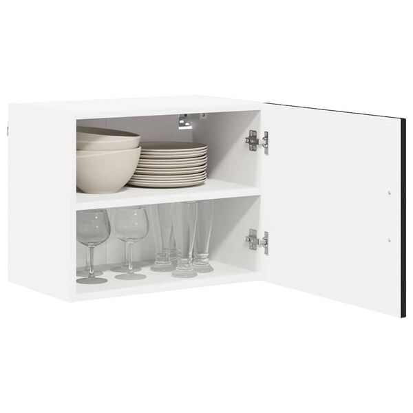 vidaXL Dishwasher Panel Lucca 2 pcs Black 50 x 31 x 40 cm