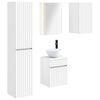 vidaXL Bathroom Cabinet Set 5 pcs White 43 x 11.5 x 60.5 cm