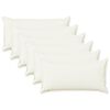 vidaXL Cushion Cover 6 pcs HOUTEN White 40 x 80 cm Faux Linen