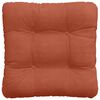 vidaXL Seat Cushions 4 pcs Red Orange 40 x 40 cm Corduroy Fabric