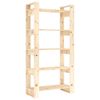 vidaXL Book Cabinet/Room Divider 41x35x125 cm Solid Wood Pine