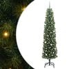 vidaXL Artificial Christmas Tree with 300 LEDs with Stand Green 240 cm