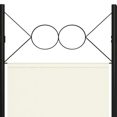 vidaXL 5-Panel Room Divider Cream White 200x180 cm