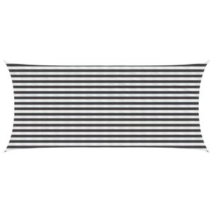 vidaXL Sunshade Sail 2 x 4.5 m HDPE Rectangular Anthracite and White