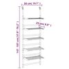 vidaXL 5-Tier Hanging Laundry Drying Rack Aluminium