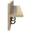 vidaXL Wall-Mounted Coat Rack Sonoma Oak 100 x 10.5 x 18 cm