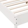 vidaXL Bed Frame without Mattress White 120x200 cm Solid Wood Pine