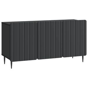 vidaXL TV Cabinet Black 99 x 34.5 x 52 cm Engineered Wood