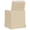 vidaXL Dining Chairs 2 pcs Cream 57 x 67 x 98 cm Fabric