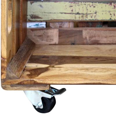 vidaXL Coffee Table Solid Reclaimed Wood 70x70x35 cm
