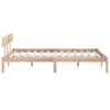 vidaXL Bed Frame without Mattress Solid Wood 200x200 cm