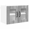 vidaXL Kitchen Cabinet with Shelf 2 pcs Grey Sonoma 60 x 31 x 40 cm