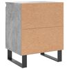 vidaXL Bedside Cabinets 2 pcs Concrete Grey 40x30x50 cm Engineered Wood