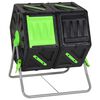 vidaXL Tumbling Composter Dual Chamber 63x60x74 cm 140 L Polypropylene