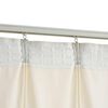 vidaXL Blackout Curtains 2 pcs with Hooks Velvet Cream 140x175 cm