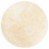 vidaXL Rug HUARTE Short Pile Soft and Washable Cream &Oslash; 80 cm