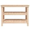 vidaXL Work Bench 110.5x50x80 cm Solid Wood Pine