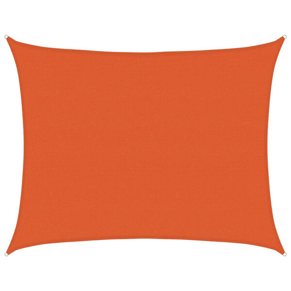 vidaXL Sunshade Sail 160 g/m&sup2; Rectangular Orange 6x8 m HDPE