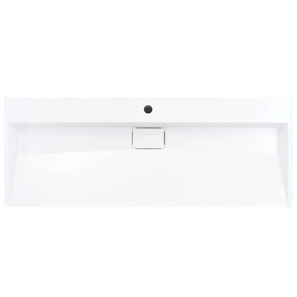vidaXL Wash Basin 120x46x11 cm Mineral Cast/Marble Cast White