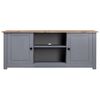 vidaXL TV Cabinet Grey 120x40x50 cm Solid Pine Wood Panama Range