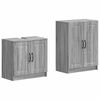 vidaXL 2 Piece Bathroom Cabinet Set UTRECHT Grey Sonoma