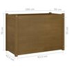 vidaXL Garden Planter Honey Brown 100x50x70 cm Solid Pinewood