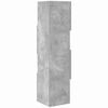 vidaXL Corner Cabinet Concrete Grey 25.5x25x102cm Engineered Wood