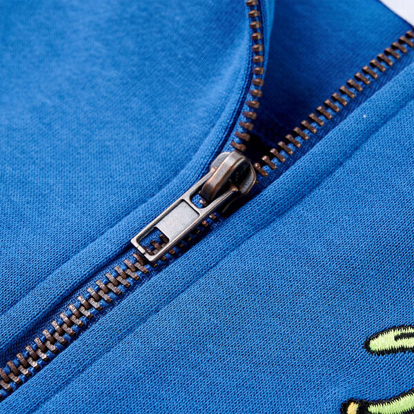 Kids' Hooded Sweatshirt with Zip Blue 128