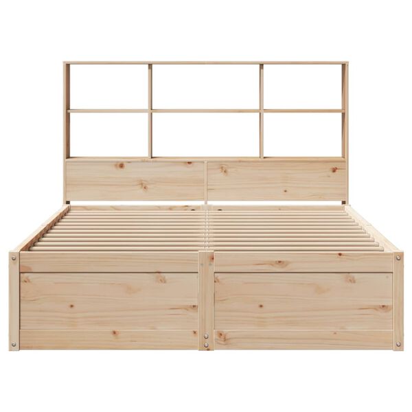 vidaXL Bed Frame without Mattress 140x200 cm Solid Wood Pine