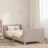 vidaXL Children's Bed Frame with Headboard Light Grey 90 x 200 cm