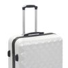 vidaXL Hardcase Trolley Set 3 pcs Bright Silver ABS