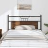 vidaXL Replace Headboard Brown Oak 100 cm Engineered Wood and Steel