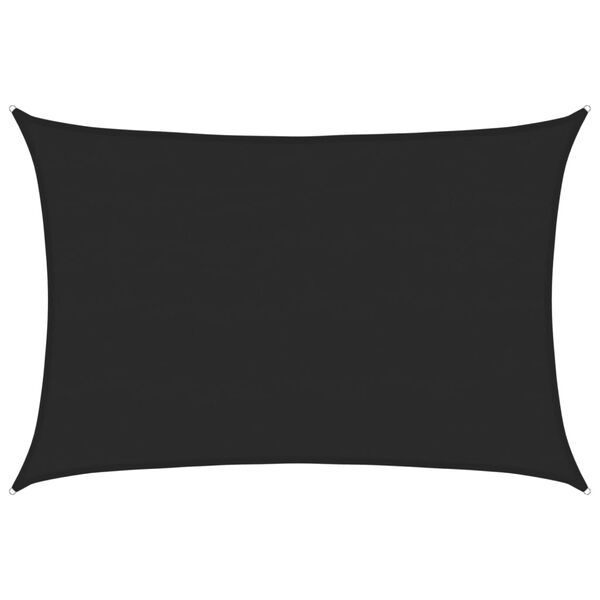 vidaXL Sunshade Sail 160 g/m² Black 5x7 m HDPE