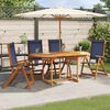 vidaXL Folding Garden Chairs 4 pcs Solid Wood Acacia and Textilene