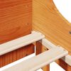 vidaXL Bed Frame without Mattress Wax Brown 160x200 cm Solid Wood Pine